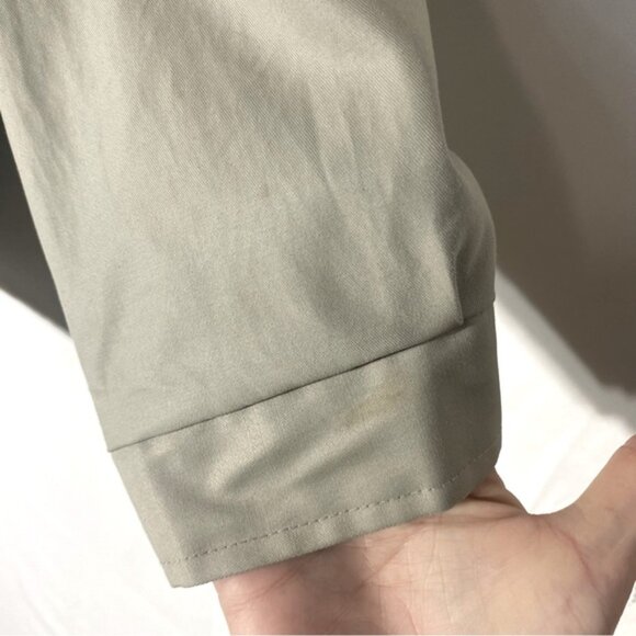 Vintage ID Rice Sportswear Beige Zip Front Lightweight Jacket Chore Coat L - Picture 6 of 16